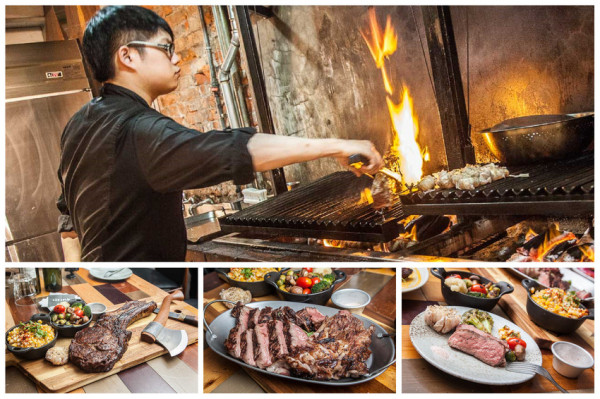 [台北中山]執著於直火碳烤的原始風味，帶骨維京戰斧牛56oz，滿足大口吃肉的慾望！棧 F-U Kitchen 直火廚房 - 大手牽小手。玩樂趣