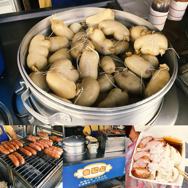 【台南】玉井香腸在，玉井人的私藏口袋名單，攤販飄散著迷人的燒烤氣味，傳統手工製的好味道。