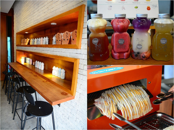 【台南│美食】正興街散策小吃推薦，現烤阿根廷魷魚飄香，口感軟中帶甜，熊熊飲品，蝶豆花+檸檬冰沙加上跳跳糖，碰出意外火花。魷樂園