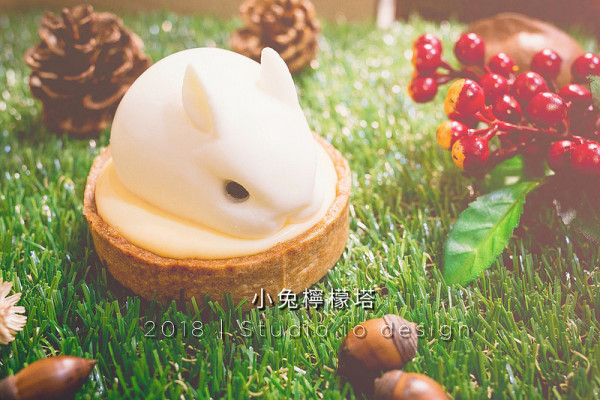 台南．北區．Studio io design手工千層．跳躍於檸檬塔上的可愛小兔．讓少女心噴發的小兔檸檬塔❤❤❤