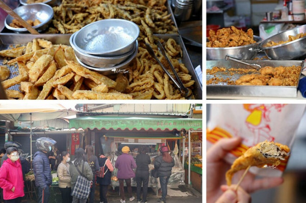 大溪無名炸雞攤 市場中排隊美食 最推爆卵柳葉魚/多汁炸雞翅