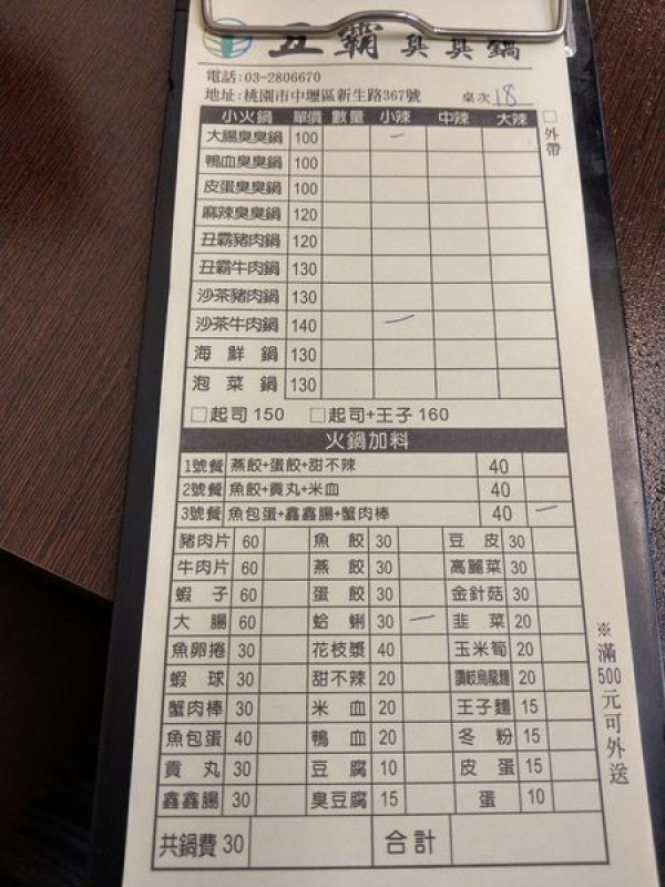 中壢小火鍋~丑霸臭臭鍋