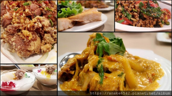 【恰凸恰泰式餐廳】台南美食/泰式料理/合菜/多人聚餐/家庭聚會/打拋豬/東區美食/椒麻雞/月亮蝦餅