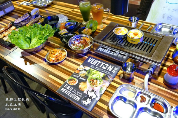 台北燒肉推薦 (七條通美食) ❤ Vuitton美豚生菜包肉 林森本店 ❤ 生菜包肉加上30種配料可供選擇, 堪稱燒肉界中史上最無敵！！#網美打卡餐廳 #八色燒肉