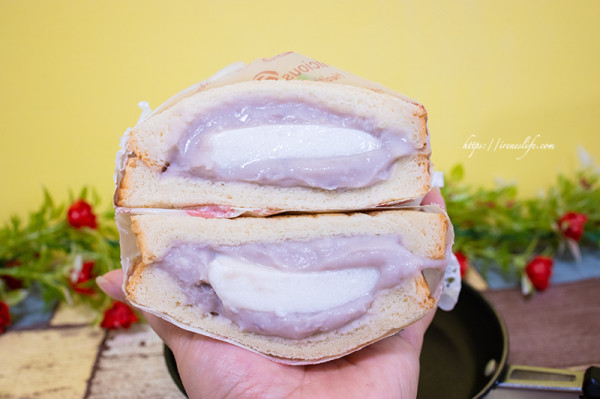 爆餡芋泥奶酪吐司，芋頭控快手刀衝，紫薯奶酪也超吸睛！店內設有兒童遊戲區