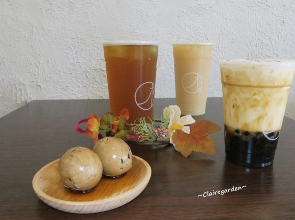 桃園 木昂咖啡(市府店)~漂亮紋路的手炒黑糖珍奶，招牌竟然是茶葉蛋