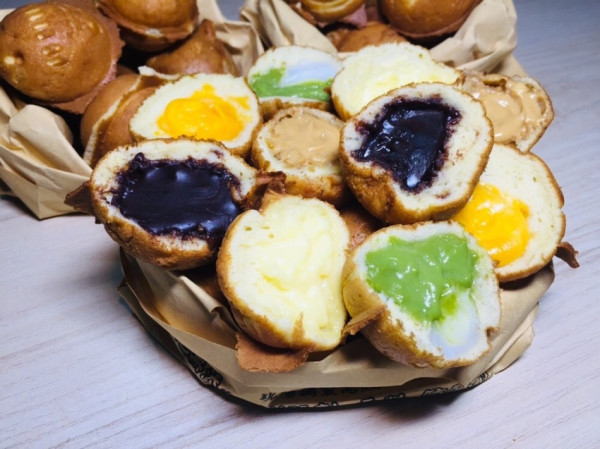 [分享]逢甲夜市銅板美食滾滾燒雞蛋糕