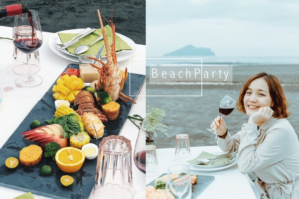 宜蘭ＩＧ打卡景觀餐廳｜宜蘭頭城。海派食尚餐桌。海邊沙灘浪漫晚餐