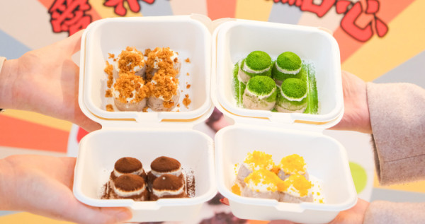 台北芋頭控嗨了！首次北上快閃「愛柒芋泥」動作慢搶不到，奶蓋瀑布芋泥球、芋泥紫黑米糕要吃到。