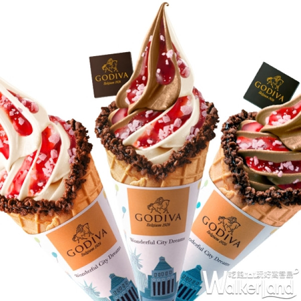 星巴克城市杯算什麼！GODIVA超夢幻「城市霜淇淋」草莓、荔枝巧克力限量上市，網美、網帥全體出動洗版IG。
