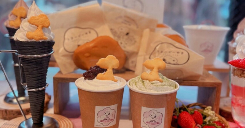 史努比控衝北海道小樽！SNOOPY茶屋必逛必買，史努比雞蛋糕可愛到爆炸。