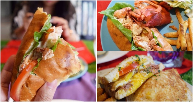 台中早午餐推薦！LAFETE法月早午餐！兩三百元也太划算了~大推龍蝦堡、牛肉堡三明治：)