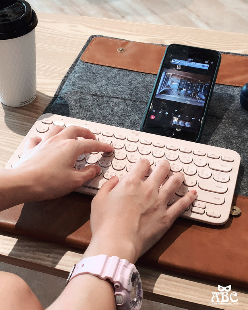 3C|Logitech羅技K380多工藍牙鍵盤玫瑰粉開箱，行動辦公的最佳戰友！