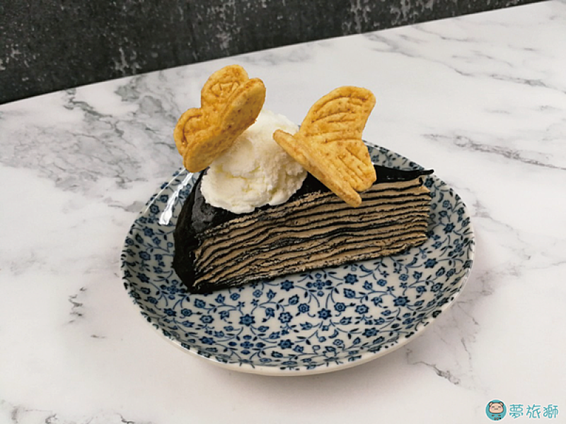 點心時間~創意複合甜點 - 日出蝴蝶酥&全聯xOh!Cafe咖啡竹炭千層(期間限定)