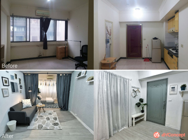 空間快速簡單又兼併質感的「 輕裝潢 」，老屋華麗轉身的瞬間。