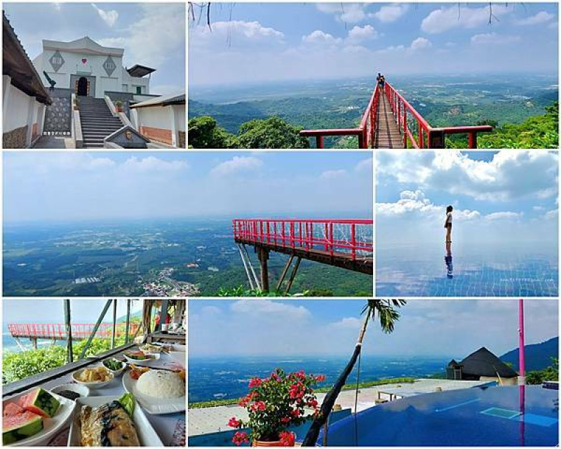 【屏東 旅遊】紫心樓迷人天空走廊、浪漫夕陽、百萬夜景渡假民宿