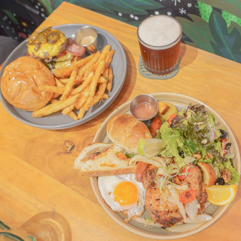 台中美食。GO HOME 食研室早午餐、義大利麵  巷弄中的繪本森林系餐廳