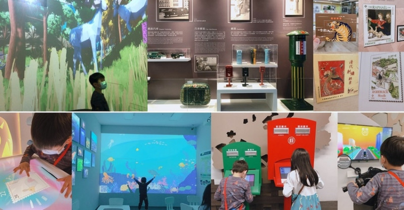 高雄親子景點推薦│郵政博物館。互動遊戲超多，小小孩騎gogoro當郵差闖關囉！2022新景點。室內景點。