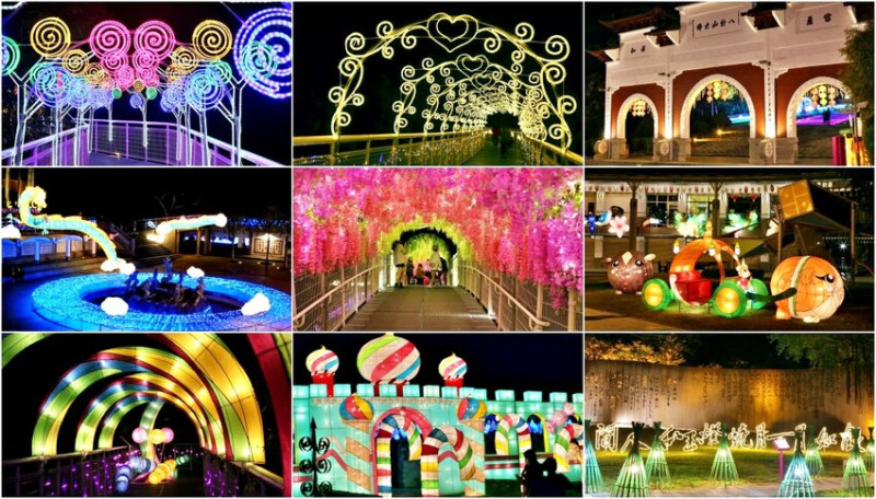 彰化月影燈季2022｜八卦山天空步道賞紫藤花海隧道．糖果城堡．甜點派對．體驗燈海的盛宴小旅行