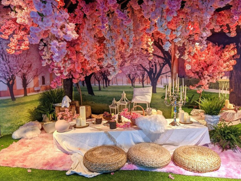 春遊101賞花季｜89樓雲端上的野餐秘境！網美信義新拍照景點！日式櫻花雨與波希米亞渡假風的完美結合！台北旅遊推薦、台北景點推薦、信義旅遊推薦 - 佛系旅遊筆記