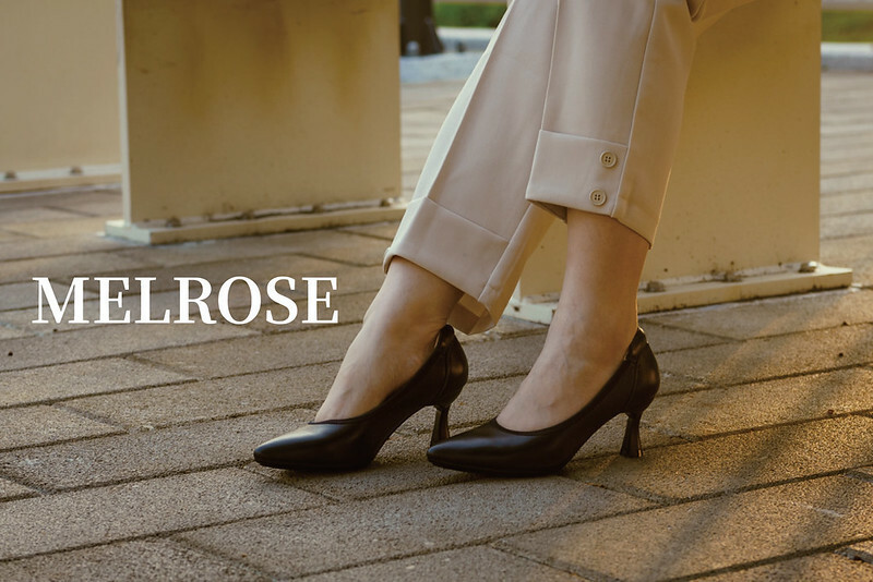 MELROSE 美樂斯｜舒適好感跟鞋-雲朵後跟系列，百搭經典黑，職場氣勢及舒適度同時擁有