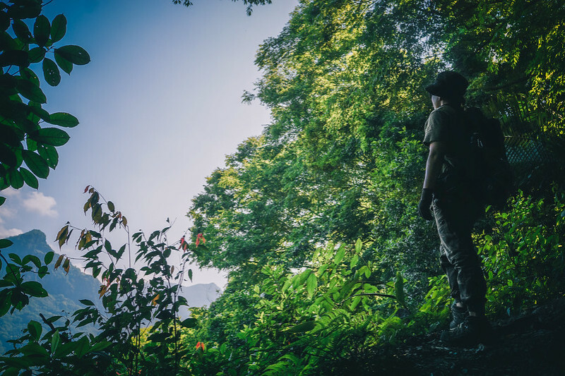 【苗栗泰安】水雲三星-鳥嘴山登山步道｜挑戰爬繩陡坡，登頂山景雲海超美！順游吊橋秘境泡腳