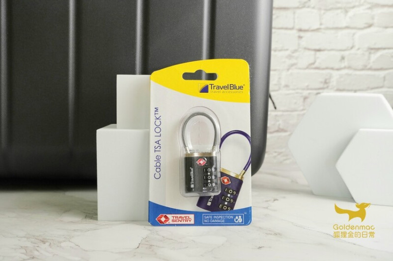 Travel Blue TSA豪華鋼絲密碼鎖｜不用再擔心找不到鎖頭鑰匙 出國旅遊就靠這鎖文中優惠現省210元 訂起來