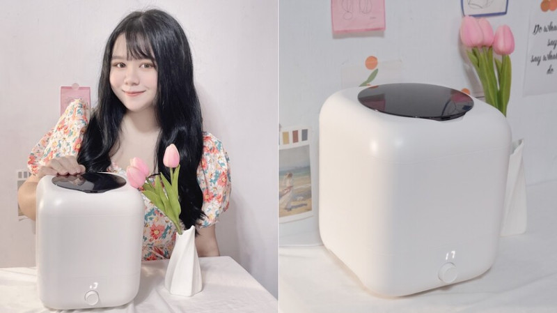 【迷你洗衣機推薦】MiniWash紫外光抑菌洗衣機～ 小台輕便洗衣機、防水機身設計～三檔調節快速洗～文內優惠～