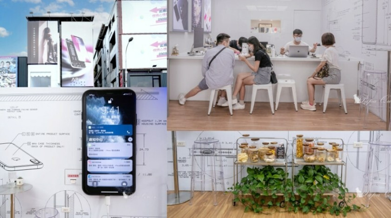 台中iPhone維修專門店「APicu蘋果數位深切治療部」網美風手機維修專門店 懷舊零食任你吃!