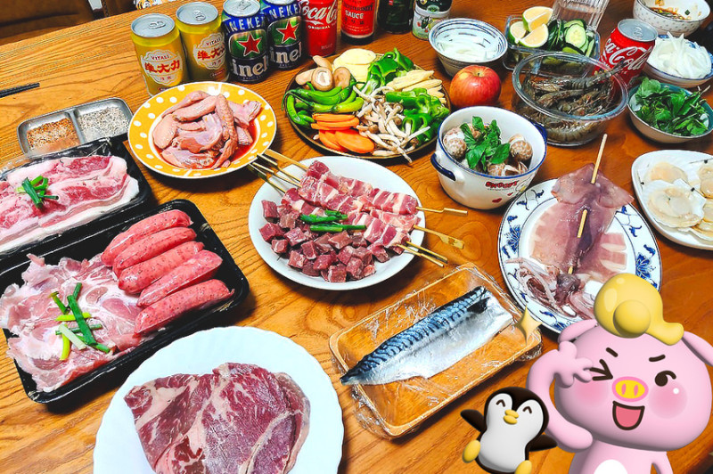 2022中秋烤肉組合宅配推薦.就是愛海鮮.烤肉食材冷凍送到家.安格斯嫩肩牛.鮮鯖魚.肉品一次滿足!