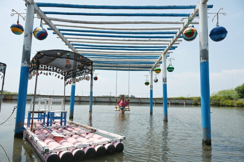 雲林口湖一日遊。馬蹄蛤主題館 全台最大的蜆、還有漂漂船、獨木舟、水中鞦韆、只要$100就可玩一下午、親子旅遊、網美拍照推薦！ - 快樂的過每一天