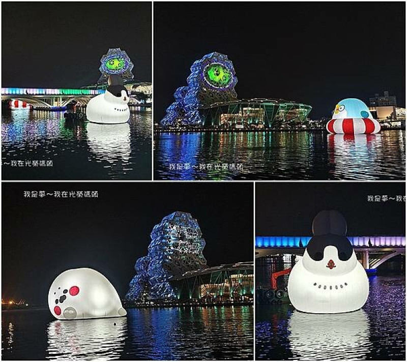 『高雄。光榮碼頭六隻巨星水上漂』～高雄在地創作者LINE貼圖／萌翻高雄