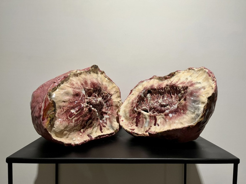 新板藝廊展出蔡佳宏個展 用陶土探詢身體記憶