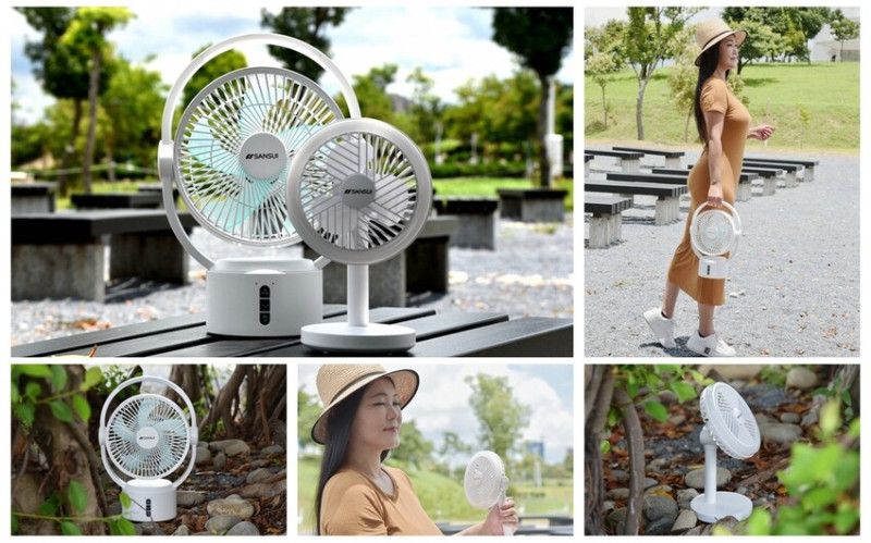 家電開箱｜SANSUI山水 5吋及9吋無線驅蚊照明充電DC風扇(SHF-M72/SDF-0915) 攜帶型電扇 無線充電式風扇 LED驅蚊照明絕對是戶外踏青、露營活動推薦夏日好物！
