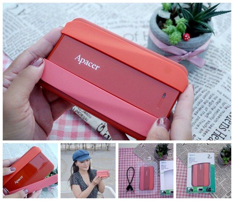 3C開箱｜宇瞻科技 AC533行動硬碟(焦糖橘) 兩件式橡膠護套，羽量級安全防護 抗震與防滑雙重保護，5TB大容量，滿足個人需求超便利