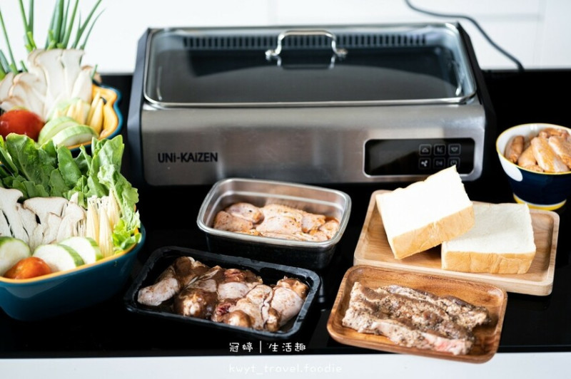 【Uni-Kaizen健康燒烤盤】電烤盤推薦，烤肉神器！在家也可以輕鬆優雅吃烤肉