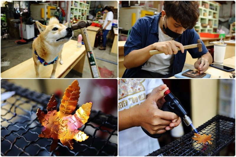 連假遛小孩首選！鋼鐵人的家打鐵DIY，鍛敲體驗課大小朋友都適合，製作獨一無二的專屬楓葉鍛敲