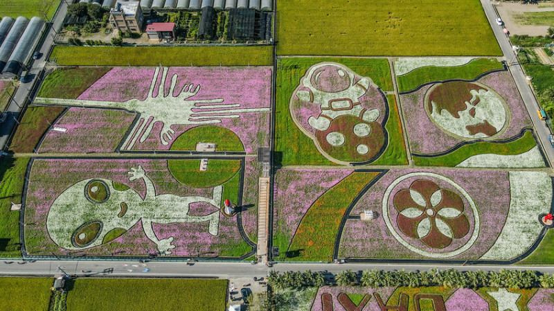 【桃園景點】2022桃園花彩節大溪彩節(展期2022/11/22~11/20)│花宇奇航‧桃園夢想號太空梭│波斯菊‧百日草‧‧萬