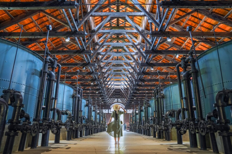 【台南山上｜景點】臺南山上花園水道博物館。百年水道卻隱藏網美景點，免費戲水池還有沙坑