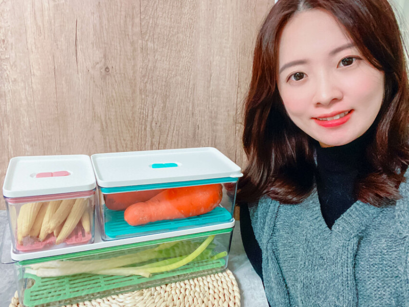 【HOUSUXI】疊疊樂透視保鮮盒，拯救雜亂冰箱，防滑凹槽輕鬆堆疊，透明盒身食材看得見