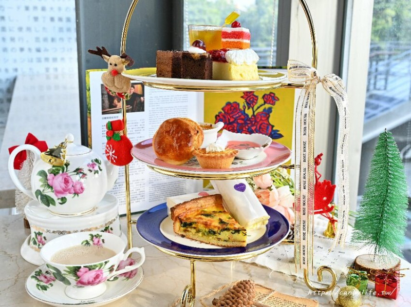 古典玫瑰園｜高貴不貴的奢華貴婦下午茶就在古典玫瑰園，結合藝術與古典美，品嘗美食還能欣賞藝術品，聖誕節餐廳推薦～