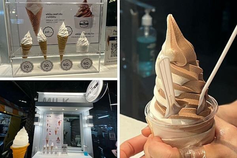 （曼谷冰淇淋）2BEES冰淇淋～只要20銖就能吃到超濃雪糕！巧克力、香草霜淇淋便宜又好吃～查得夜市美食｜洽圖洽美食