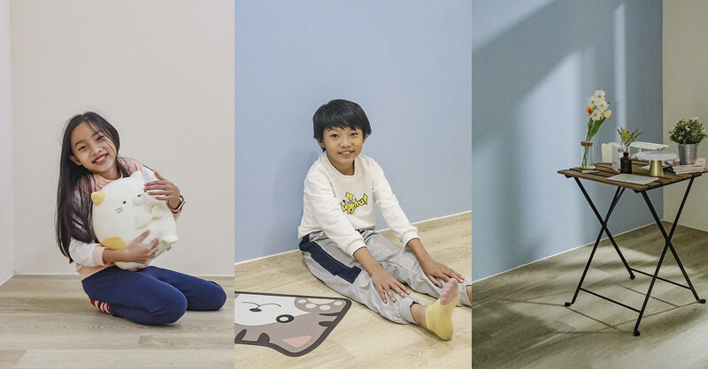 竹北宅悅地板裝潢 | 新竹卡扣SPC石塑地板、超過100種選擇，系統櫃、室內設計統包