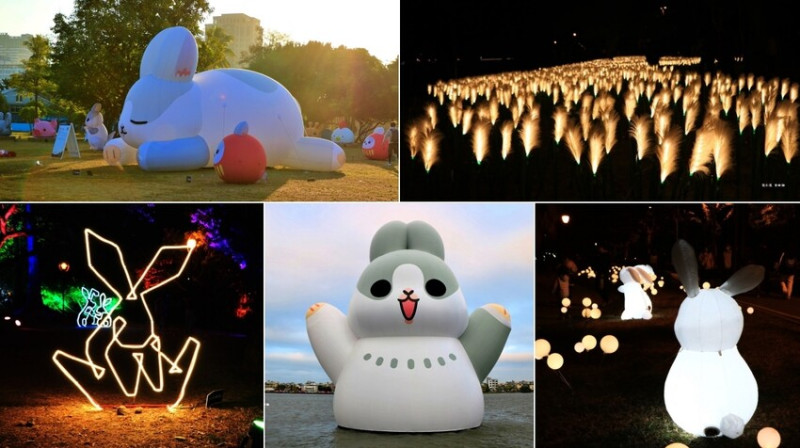 【左營】2023高雄燈會在蓮池潭，夜間燈光秀、秘境神獸、巨無霸ㄇㄚˊ幾兔陪你過新年 - 敦 小 蓮の食旅錄