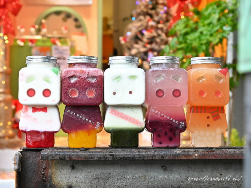 波漾水果珍珠專賣店｜台中人氣打卡飲品，超可愛機器人造型飲品杯，搭配繽紛水果珍珠，咀嚼控必訪～