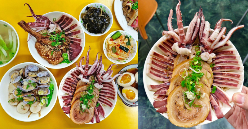 台南美食【天天意麵】超浮誇海鮮意麵/豬戰斧叉燒意麵│特製超Q麵條│老饕必吃隱藏版鴨掌│不加味精天天吃也不膩│台南北區麵店