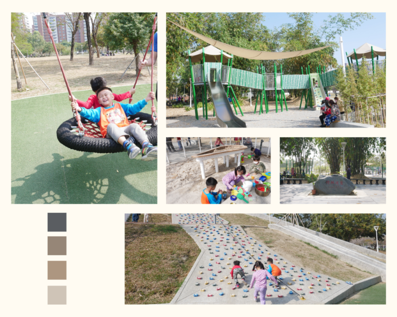 高雄景點｜岡山河堤公園，竹林迷宮、玩沙、溜索