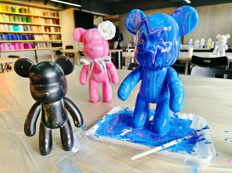 【台北-流體熊-親子課程DIY】情侶、親子休閒創作，可愛爆表的異世界感受