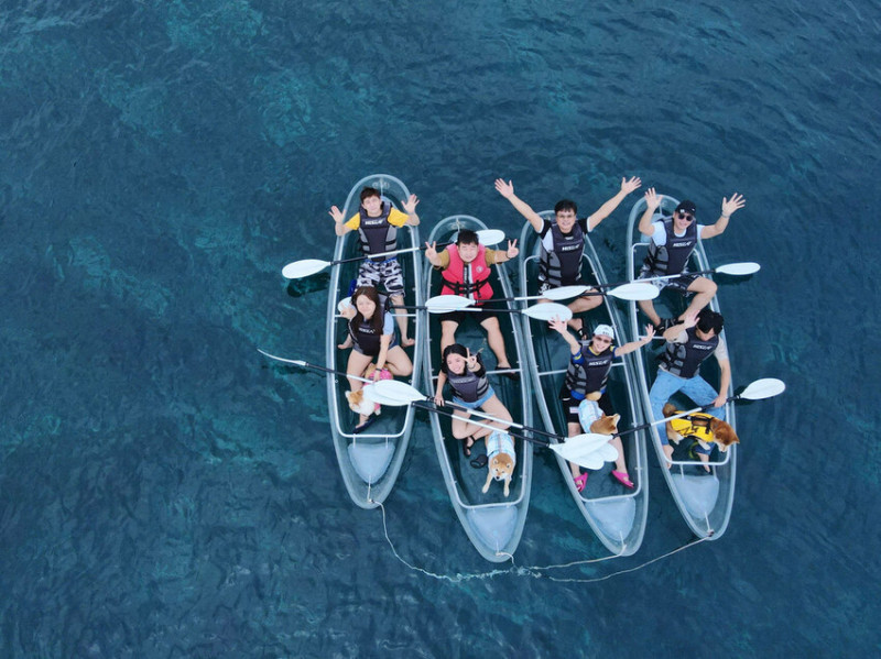 【小琉球必玩】透明海上獨木舟，狗狗可以安穩的坐在獨木舟裡共創美好的回憶，特色玩法報你知