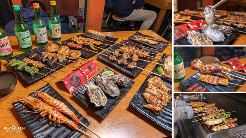 柒串燒屋|累積10年烤功，堅持現烤超平價串燒19元起，台北聚餐小酌首選內用、外帶美食推薦-柒串燒長安店